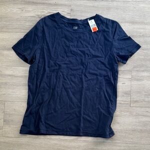 GAP Men's Dark Blue Short Sleeve Tee